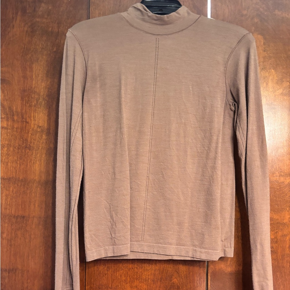 Athleta Brown Long Sleeve Top